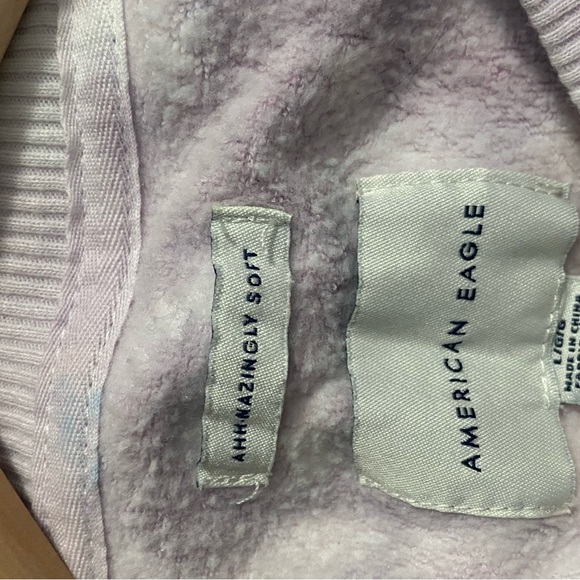 American Eagle Outfitters Lavender Tie Dye Sweatshirt - Picture 3 of 4